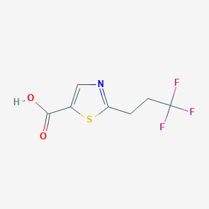molecular formula C7H6F3NO2S B3011193 2-(3,3,3-Trifluoropropyl)-1,3-thiazole-5-carboxylic acid CAS No. 1522285-33-1