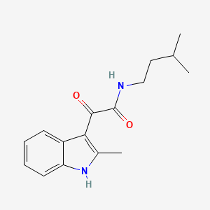 N-isopentyl-2-(2-methyl-1H-indol-3-yl)-2-oxoacetamide