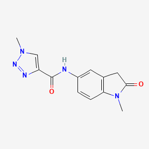 1-methyl-N-(1-methyl-2-oxoindolin-5-yl)-1H-1,2,3-triazole-4-carboxamide