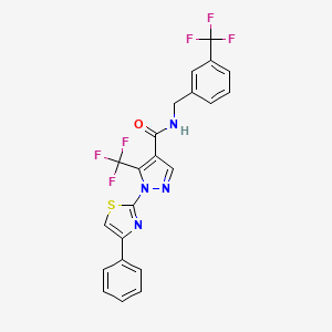 1-(4-phenyl-1,3-thiazol-2-yl)-5-(trifluoromethyl)-N-[3-(trifluoromethyl)benzyl]-1H-pyrazole-4-carboxamide