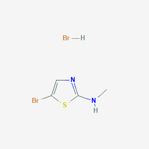 molecular formula C4H6Br2N2S B3011213 5-bromo-N-methyl-1,3-thiazol-2-amine hydrobromide CAS No. 1909320-12-2