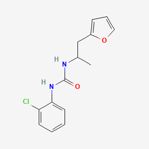 molecular formula C14H15ClN2O2 B3011239 1-(2-Chlorophenyl)-3-(1-(furan-2-yl)propan-2-yl)urea CAS No. 1235349-76-4