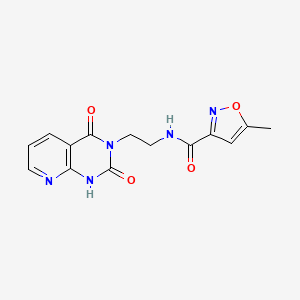 N-(2-(2,4-dioxo-1,2-dihydropyrido[2,3-d]pyrimidin-3(4H)-yl)ethyl)-5-methylisoxazole-3-carboxamide