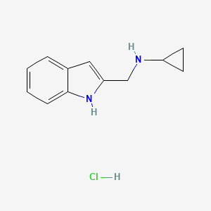 N-(1H-Indol-2-ylmethyl)cyclopropanamine;hydrochloride