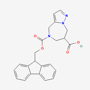 5-(9H-Fluoren-9-ylmethoxycarbonyl)-4,6,7,8-tetrahydropyrazolo[1,5-a][1,4]diazepine-7-carboxylic acid