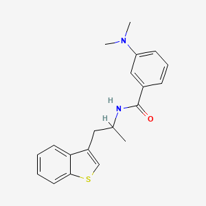 N-[1-(1-Benzothiophen-3-yl)propan-2-yl]-3-(dimethylamino)benzamide