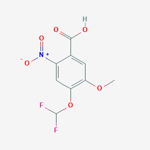 4-(Difluoromethoxy)-5-methoxy-2-nitrobenzoic acid
