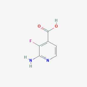 molecular formula C6H5FN2O2 B3011297 2-氨基-3-氟异烟酸 CAS No. 1256809-45-6