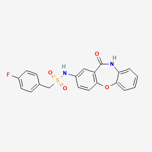 1-(4-fluorophenyl)-N-(11-oxo-10,11-dihydrodibenzo[b,f][1,4]oxazepin-2-yl)methanesulfonamide