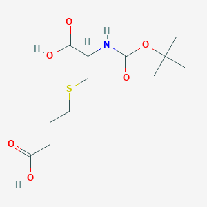 4-({2-[(Tert-butoxycarbonyl)amino]-2-carboxyethyl}sulfanyl)butanoic acid