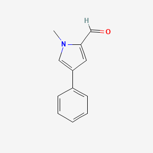 molecular formula C12H11NO B3011342 1-Methyl-4-phenylpyrrole-2-carbaldehyde CAS No. 1894638-82-4