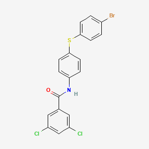N-{4-[(4-bromophenyl)sulfanyl]phenyl}-3,5-dichlorobenzenecarboxamide