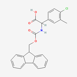 2-(4-Chloro-3-methylphenyl)-2-(9H-fluoren-9-ylmethoxycarbonylamino)acetic acid