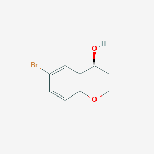 molecular formula C9H9BrO2 B3011395 (4S)-6-bromo-3,4-dihydro-2H-1-benzopyran-4-ol CAS No. 197908-42-2