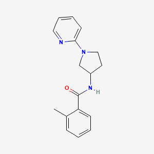 2-methyl-N-(1-(pyridin-2-yl)pyrrolidin-3-yl)benzamide