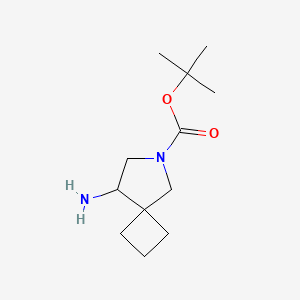 molecular formula C12H22N2O2 B3011421 叔丁基 8-氨基-6-氮杂螺[3.4]辛烷-6-甲酸酯 CAS No. 1314401-99-4