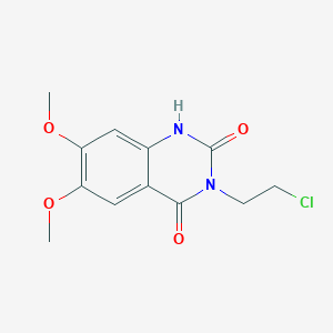 molecular formula C12H13ClN2O4 B3011432 3-(2-氯乙基)-6,7-二甲氧基喹唑啉-2,4(1H,3H)-二酮 CAS No. 110231-26-0
