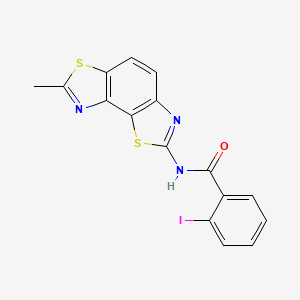 2-iodo-N-(7-methyl-[1,3]thiazolo[5,4-e][1,3]benzothiazol-2-yl)benzamide