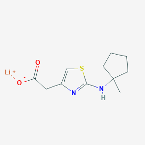 Lithium;2-[2-[(1-methylcyclopentyl)amino]-1,3-thiazol-4-yl]acetate