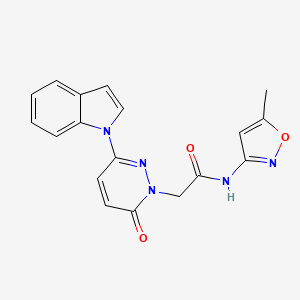2-(3-(1H-indol-1-yl)-6-oxopyridazin-1(6H)-yl)-N-(5-methylisoxazol-3-yl)acetamide