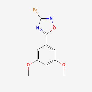 molecular formula C10H9BrN2O3 B3011490 3-Bromo-5-(3,5-dimethoxyphenyl)-1,2,4-oxadiazole CAS No. 1566065-79-9