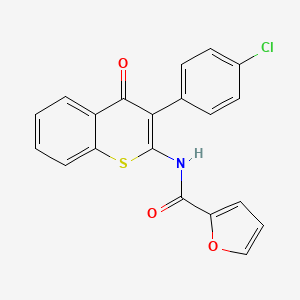 molecular formula C20H12ClNO3S B3011491 N-[3-(4-氯苯基)-4-氧代噻吩并[3,2-b]呋喃-2-基]呋喃-2-甲酰胺 CAS No. 900877-76-1