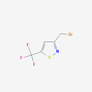B3011495 3-(Bromomethyl)-5-(trifluoromethyl)-1,2-thiazole CAS No. 2253638-60-5
