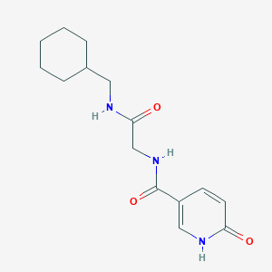 molecular formula C15H21N3O3 B3011503 N-(2-((环己基甲基)氨基)-2-氧代乙基)-6-氧代-1,6-二氢吡啶-3-甲酰胺 CAS No. 1219903-69-1