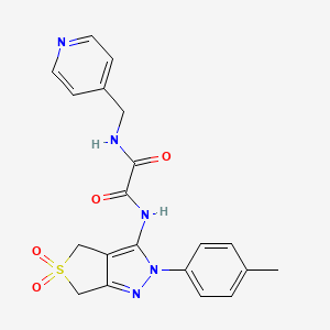 N1-(5,5-dioxido-2-(p-tolyl)-4,6-dihydro-2H-thieno[3,4-c]pyrazol-3-yl)-N2-(pyridin-4-ylmethyl)oxalamide