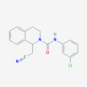 N-(3-chlorophenyl)-1-(cyanomethyl)-3,4-dihydro-2(1H)-isoquinolinecarboxamide