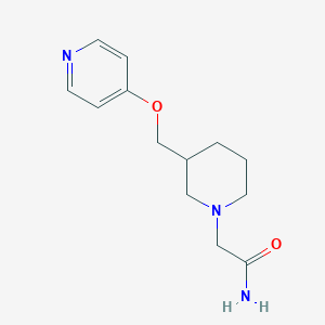 2-[3-(Pyridin-4-yloxymethyl)piperidin-1-yl]acetamide