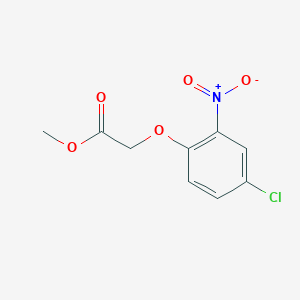 molecular formula C9H8ClNO5 B3011533 甲基（4-氯-2-硝基苯氧基）乙酸酯 CAS No. 13212-52-7