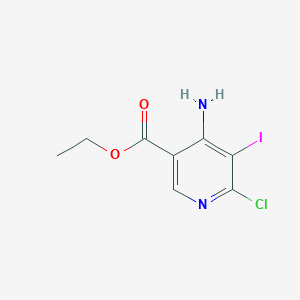 molecular formula C8H8ClIN2O2 B3011539 Ethyl 4-amino-6-chloro-5-iodonicotinate CAS No. 1935952-84-3