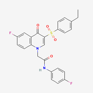 2-(3-((4-ethylphenyl)sulfonyl)-6-fluoro-4-oxoquinolin-1(4H)-yl)-N-(4-fluorophenyl)acetamide