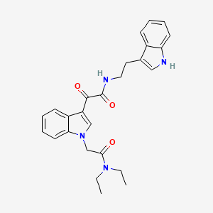N-(2-(1H-indol-3-yl)ethyl)-2-(1-(2-(diethylamino)-2-oxoethyl)-1H-indol-3-yl)-2-oxoacetamide