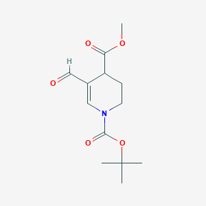 1-(tert-Butyl) 4-methyl 5-formyl-3,4-dihydropyridine-1,4(2H)-dicarboxylate
