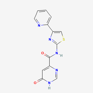 6-hydroxy-N-(4-(pyridin-2-yl)thiazol-2-yl)pyrimidine-4-carboxamide