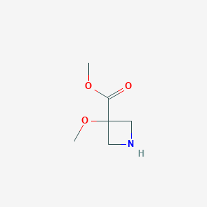 molecular formula C6H11NO3 B3011591 Methyl 3-methoxyazetidine-3-carboxylate CAS No. 1392879-17-2