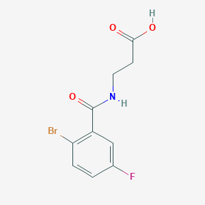 3-[(2-Bromo-5-fluorophenyl)formamido]propanoic acid