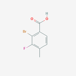 molecular formula C8H6BrFO2 B3011649 2-溴-3-氟-4-甲基苯甲酸 CAS No. 1427365-64-7