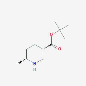 molecular formula C11H21NO2 B3011658 Tert-butyl (3S,6R)-6-methylpiperidine-3-carboxylate CAS No. 2287237-40-3