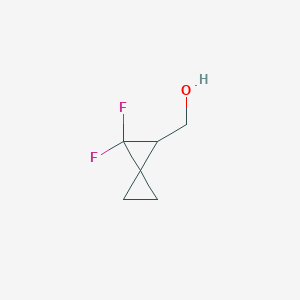 molecular formula C6H8F2O B3011675 (2,2-Difluorospiro[2.2]pentan-1-yl)methanol CAS No. 2305255-34-7