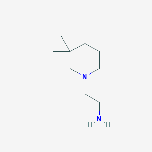 molecular formula C9H20N2 B3011683 2-(3,3-二甲基哌啶-1-基)乙胺 CAS No. 34970-93-9