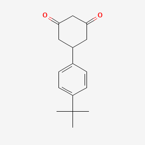 molecular formula C16H20O2 B3011692 5-(4-Tert-butylphenyl)cyclohexane-1,3-dione CAS No. 946686-29-9