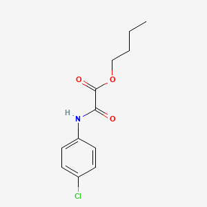 molecular formula C12H14ClNO3 B3011705 2-(4-氯苯胺基)-2-氧代丁酸丁酯 CAS No. 38285-83-5