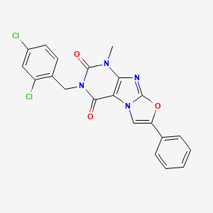 3-(2,4-dichlorobenzyl)-1-methyl-7-phenyloxazolo[2,3-f]purine-2,4(1H,3H)-dione