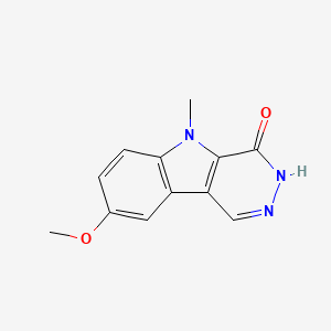 molecular formula C12H11N3O2 B3011748 8-methoxy-5-methyl-3H-pyridazino[4,5-b]indol-4(5H)-one CAS No. 877800-41-4