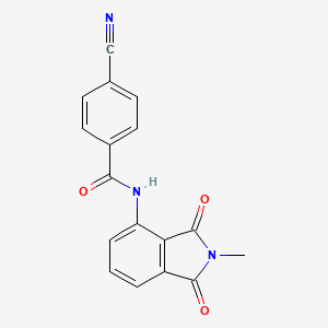 4-cyano-N-(2-methyl-1,3-dioxoisoindol-4-yl)benzamide