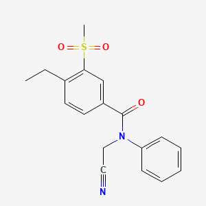 N-(cyanomethyl)-4-ethyl-3-methanesulfonyl-N-phenylbenzamide