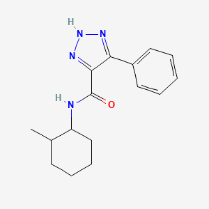 molecular formula C16H20N4O B3011773 N-(2-甲基环己基)-4-苯基-1H-1,2,3-三唑-5-甲酰胺 CAS No. 1795300-09-2